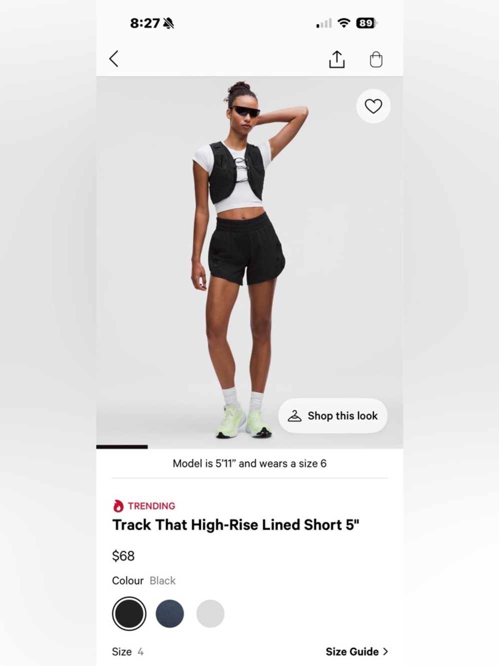 Lululemon Women’s Track That High-Rise Lined Short 5”